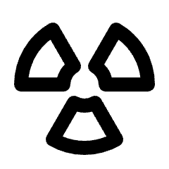 Radioactive Icon from Outlined Line - Material Pro Set