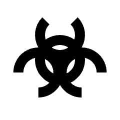 Radioactive Alt Fill Icon from Sharp Fill - Material Pro Set