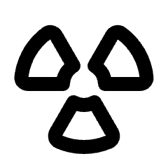 Radioactive Icon from Rounded Line - Streamline Material Set