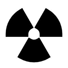 Radioactive Fill Icon from Sharp Fill - Streamline Material Set