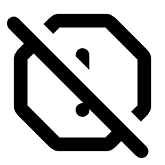 Report Off Icon from Rounded Line - Streamline Material Set