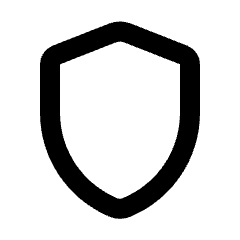 Shield Icon from Rounded Line - Streamline Material Set