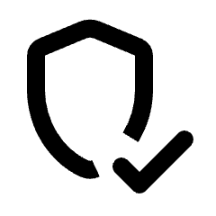 Shield Check Icon from Rounded Line - Streamline Material Set