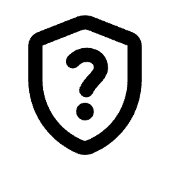 Shield Privacy Help Icon from Rounded Line - Streamline Material Set