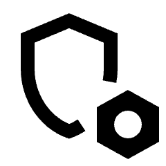 Shield Setting Bolt Alt Icon from Sharp Line - Streamline Material Set