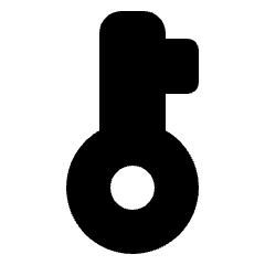 Vpn Key Fill Icon from Rounded Fill - Streamline Material Set