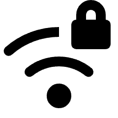 Wifi Password Icon from Rounded Line - Material Pro Set