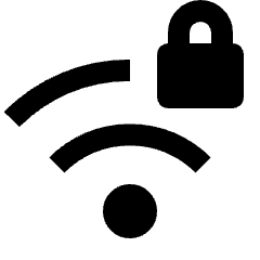 Wifi Password Icon from Outlined Line - Material Pro Set