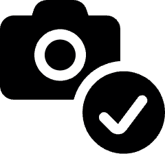 Technology Camera Access Check Icon from Ultimate Bold Set