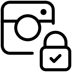 Technology Camera Access Instagram Lock Icon from Ultimate Light Set