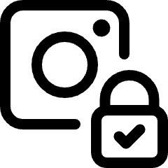Technology Camera Access Instagram Lock Icon from Ultimate Regular Set