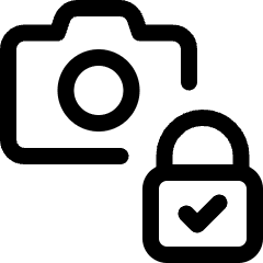 Technology Camera Access Lock Icon from Ultimate Regular Set