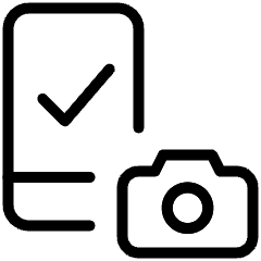 Technology Camera Access Smartphone Icon from Ultimate Light Set