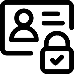 Technology Contact Access Lock Icon from Ultimate Regular Set