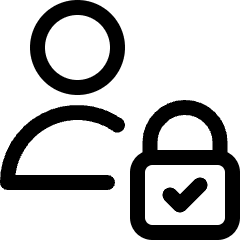 Technology Privacy Consent Profile Lock 1 Icon from Ultimate Regular Set