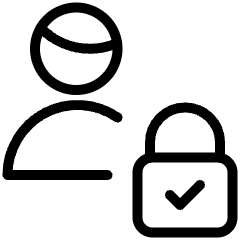 Technology Privacy Consent Profile Lock 1 Icon from Ultimate Light Set