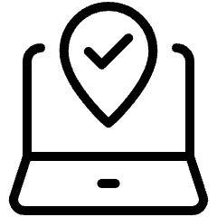 Technology Privacy Location Access Granted Icon from Ultimate Light Set