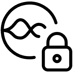 Technology Privacy Voice Command Access Lock Icon from Ultimate Light Set
