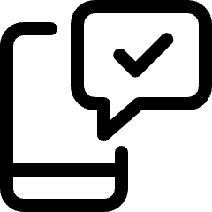 Technology Two Factor Key Message Icon from Ultimate Regular Set
