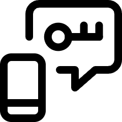 Technology Two Factor Key Smartphone Icon from Ultimate Regular Set