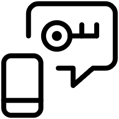 Technology Two Factor Key Smartphone Icon from Ultimate Light Set