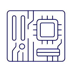 Cpu Chipset Illustration from UX Line Set