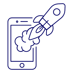 Startup App Illustration from UX Line Set