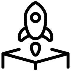 Startup Product Rocket Box Icon from Ultimate Light Set