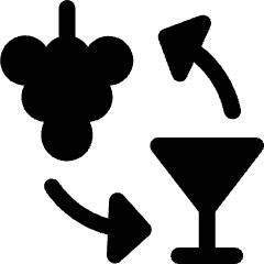 Suply Chain Distributor Grape Wine Icon from Ultimate Bold Set