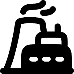 Factory Building Icon from Plump Remix Set