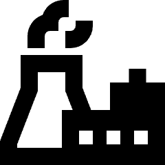 Factory Building Icon from Sharp Remix Set