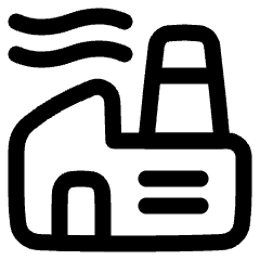 Factory Plant Icon from Plump Line Set