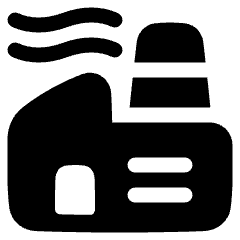 Factory Plant Icon from Plump Solid Set