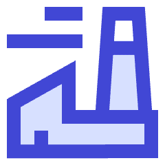 Factory Plant Icon from Sharp Duo Set