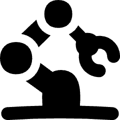 Industrial Robot Arm Icon from Flex Solid Set