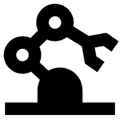 Industrial Robot Arm Icon from Sharp Remix Set