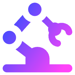 Industrial Robot Arm Icon from Core Gradient Set