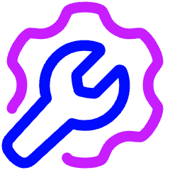 Maintenance Tool Icon from Plump Neon Set