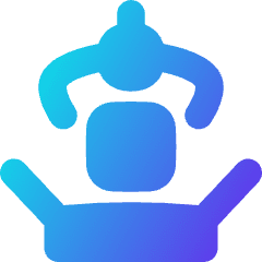 Manufacturing Packing Robot Arm Icon from Flex Gradient Set