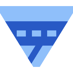 Pipeline Triangle Icon from Sharp Flat Set