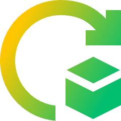 Product Cycle Icon from Sharp Gradient Set