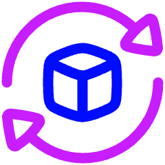 Product Cycle Icon from Plump Neon Set