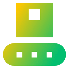 Production Belt Icon from Sharp Gradient Set