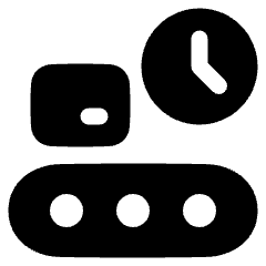 Production Belt Time Icon from Plump Solid Set