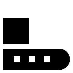 Production Belt User Icon from Sharp Solid Set