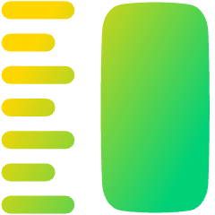 Size Measurement Big Icon from Plump Gradient Set