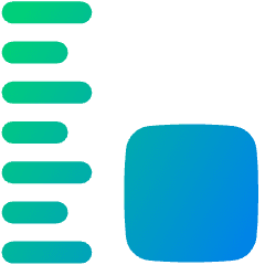 Size Measurement Medium Icon from Plump Gradient Set