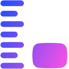 Size Measurement Small Icon from Plump Gradient Set