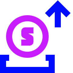Withdrawal Box Icon from Sharp Neon Set