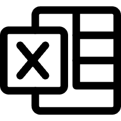 Microsoft Excel Logo Icon from Ultimate Regular Set